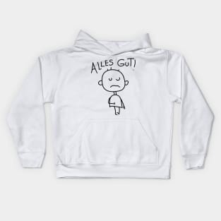 Stick figure satire Kids Hoodie